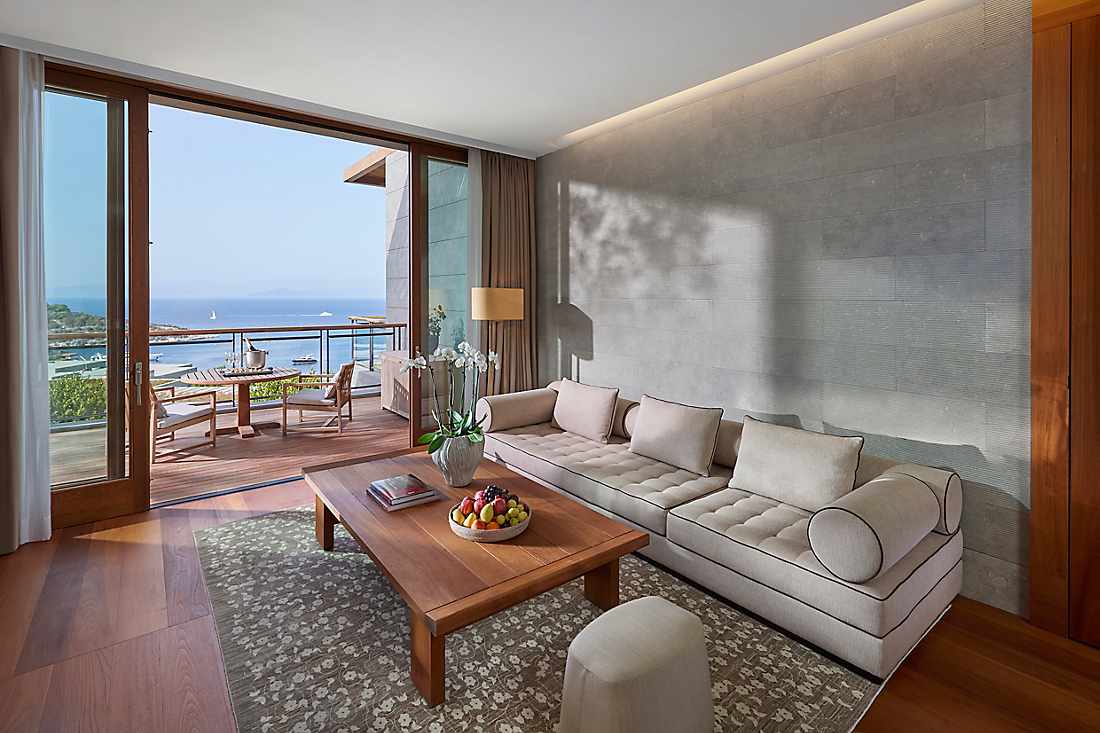 Aegean Suite living room